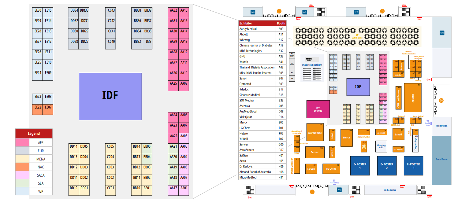 Exhibition floor plan